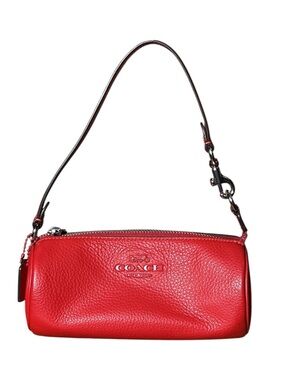 Coach Nolita Cherry Red Barrel Mini Leather Bag